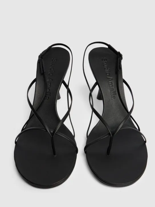 Studio Amelia   90mm Wishbone leather sandals 