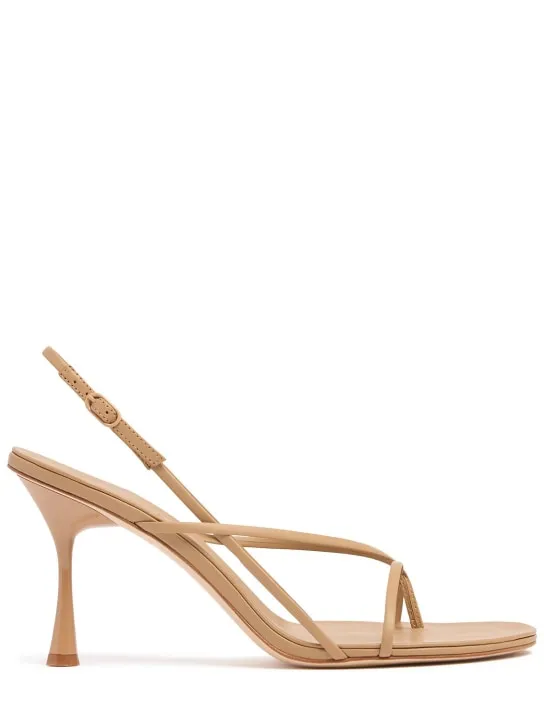 Studio Amelia   90mm Wishbone leather sandals 