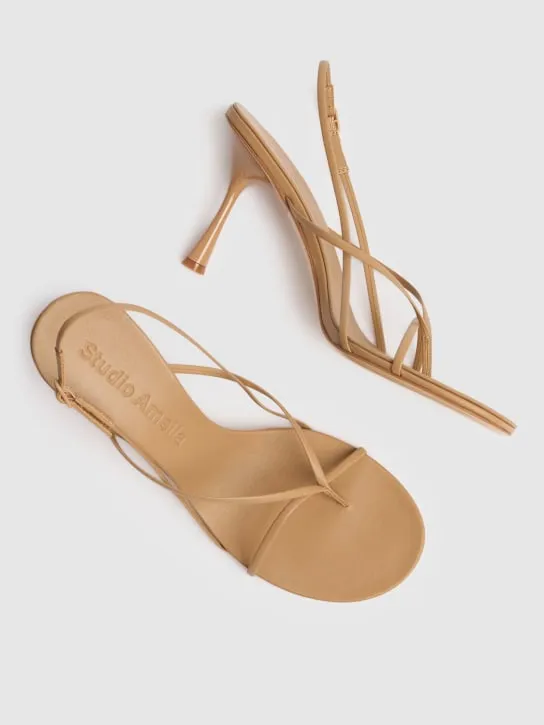 Studio Amelia   90mm Wishbone leather sandals 
