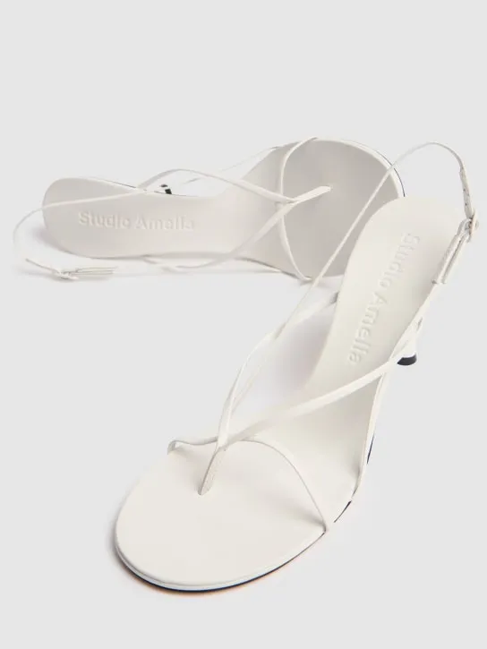 Studio Amelia   90mm Wishbone leather sandals 
