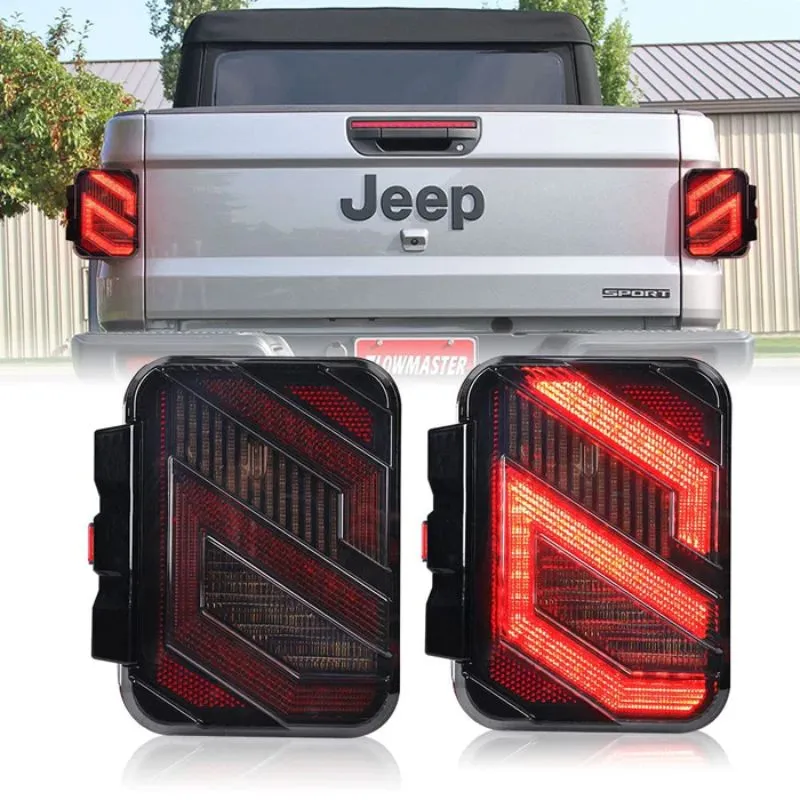 Suparee Jeep Gladiator LED Tail Lights with S-Shaped for 2020  JT