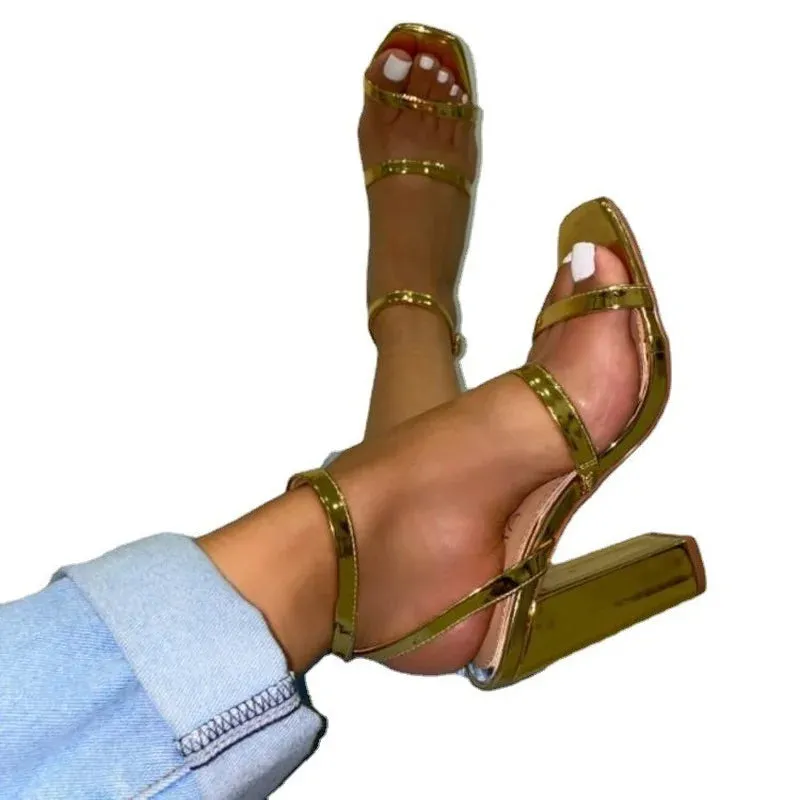 TAVIMART  -  Fashion Sexy High Heel Shoes Woman Europe Summer Women Sandals Buckle Strap Plus Size 43 Sandals for Women Platform sandals