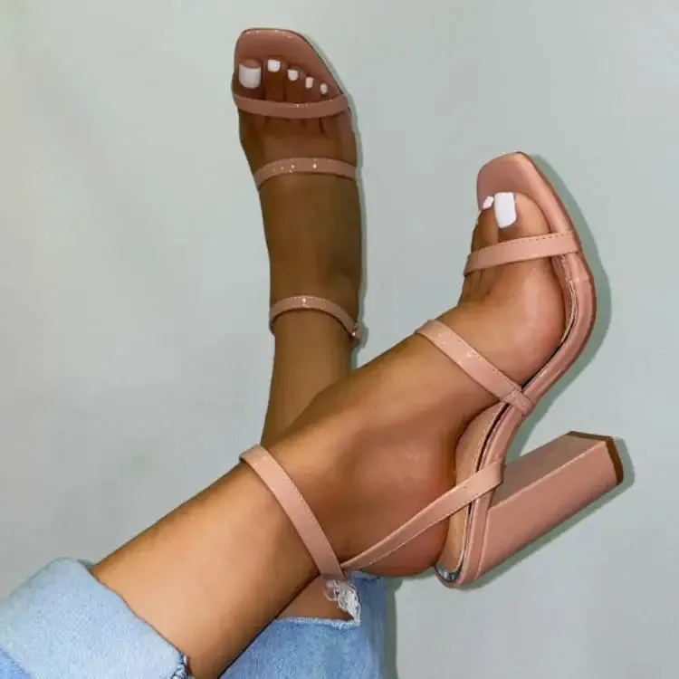 TAVIMART  -  Fashion Sexy High Heel Shoes Woman Europe Summer Women Sandals Buckle Strap Plus Size 43 Sandals for Women Platform sandals
