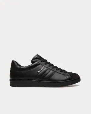 Tennis Leather Black Low Top Sneakers