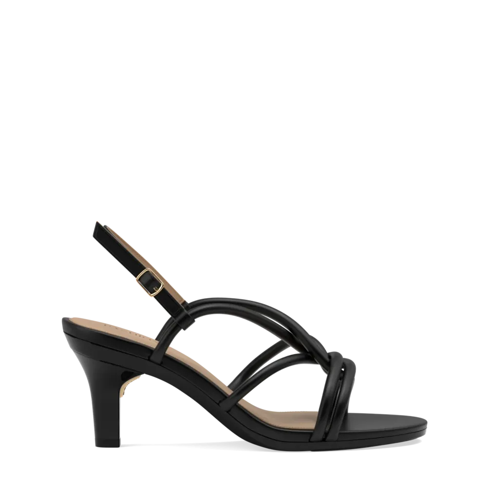 The Capri - Coal Vegan Leather 3 Stiletto