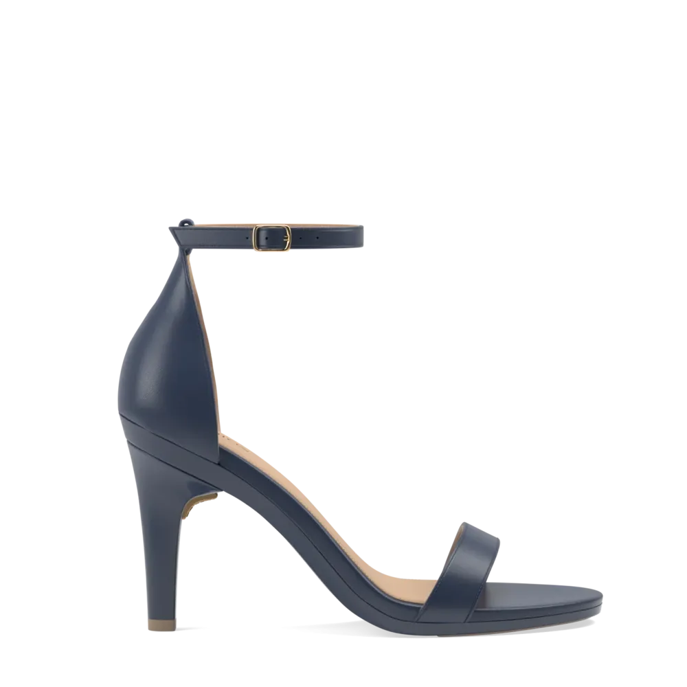 The Pashionista - Navy Leather   Stiletto Heel Kit 4 Navy - FINAL SALE