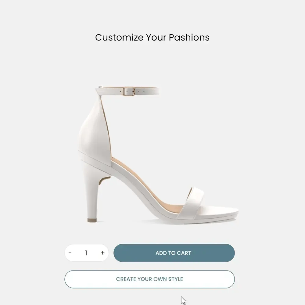 The Pashionista - White Leather   Stiletto Heel Kit 4 White