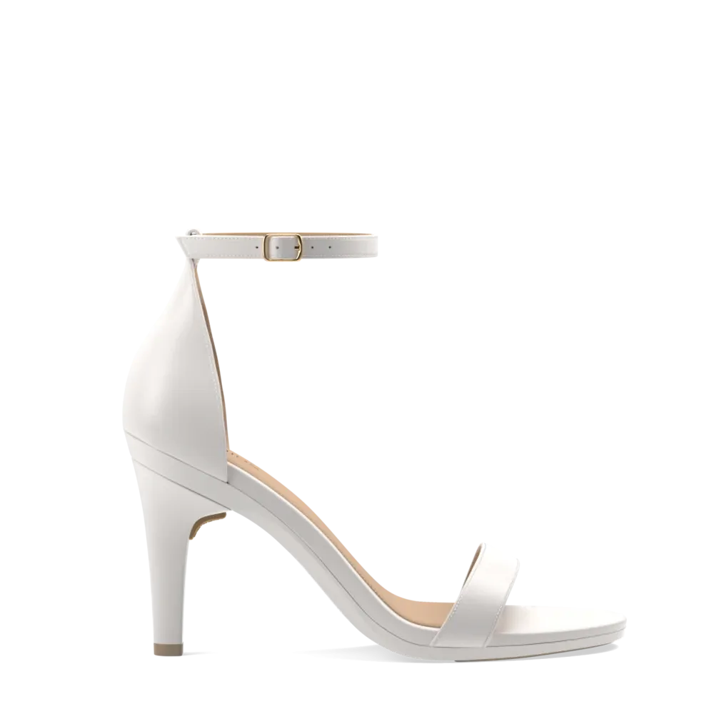 The Pashionista - White Leather   Stiletto Heel Kit 4 White
