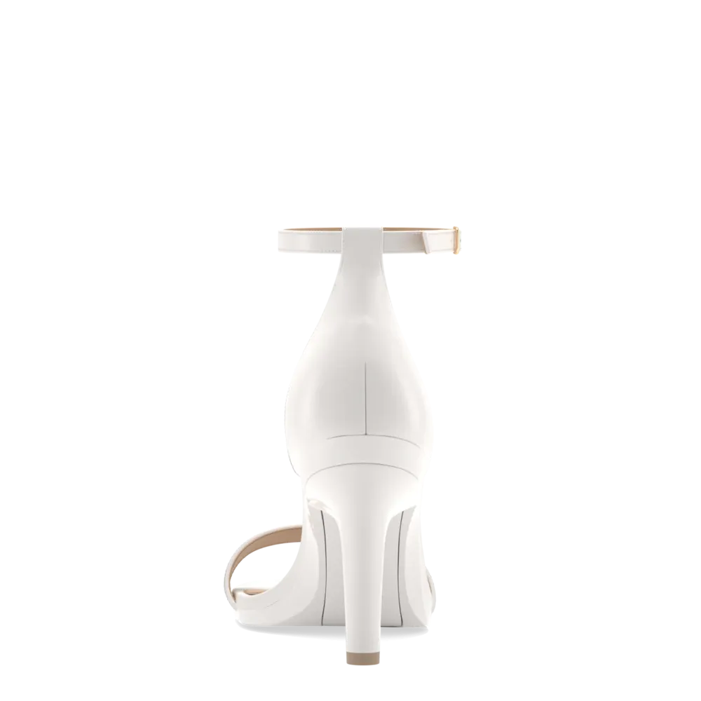 The Pashionista - White Leather   Stiletto Heel Kit 4 White