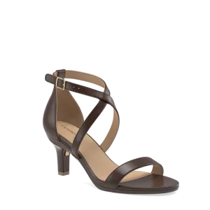 The Sandal - Cocoa Leather   Stiletto Heel Kit 3 Cocoa - FINAL SALE