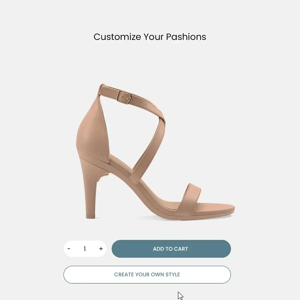 The Sandal - Latte Leather   Stiletto Heel Kit 4 Latte