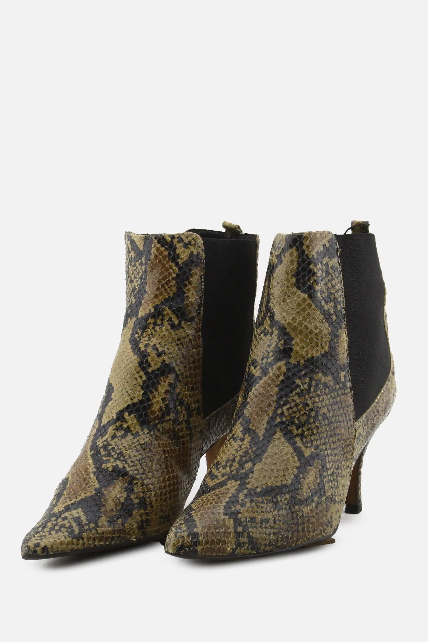 To Be Stretchable Stilettos Ankle Boots | 100% Authentic Leather