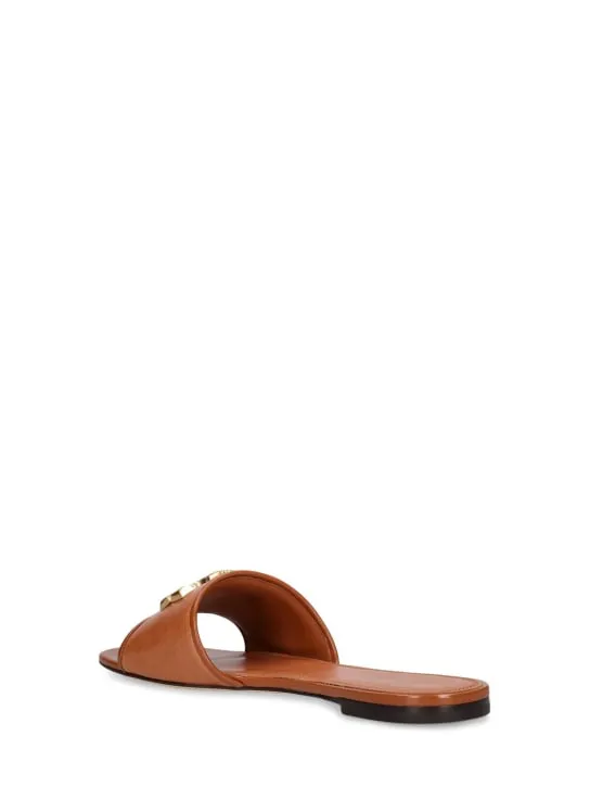 Tory Burch   10mm Eleanor leather slide sandals 