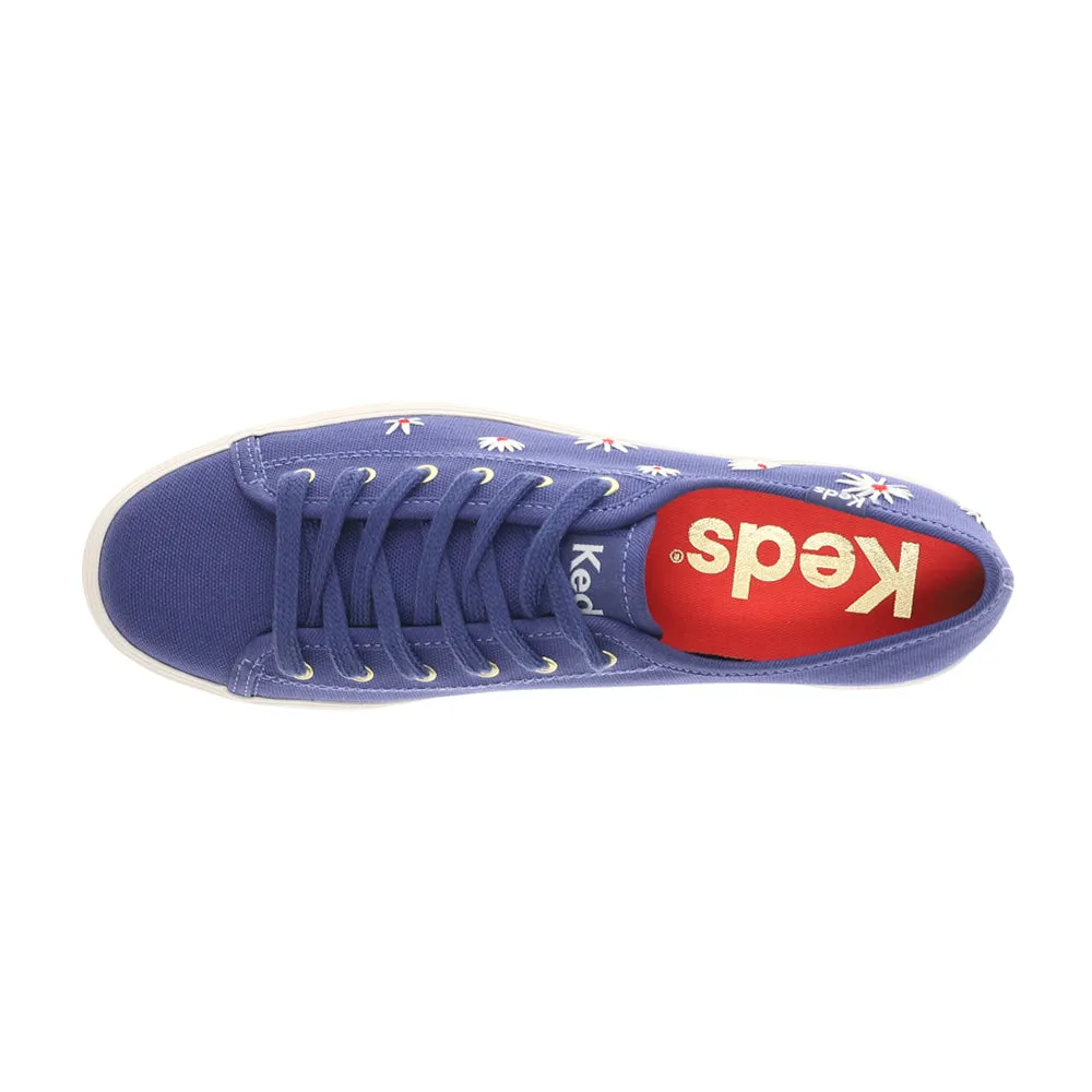Triple Kick Canvas Embroidery Lace Up Sneakers