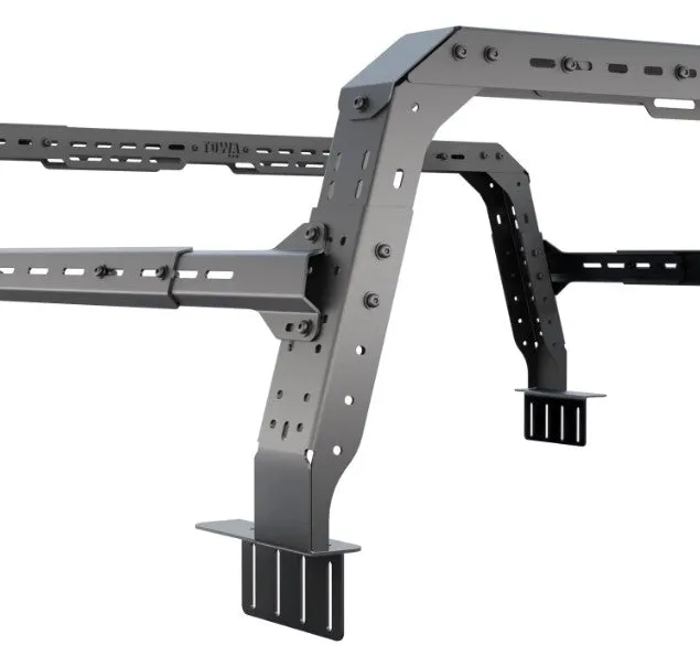 Tuwa Pro 4CX Series Shiprock Height Adjustable Bed Rack for Jeep Gladiator
