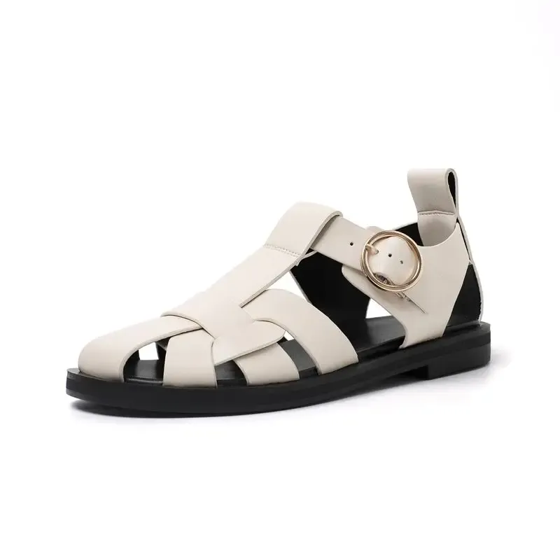 USS Shoes Alicia Women's Leather Flats Sandals