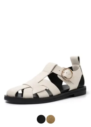 USS Shoes Alicia Women's Leather Flats Sandals