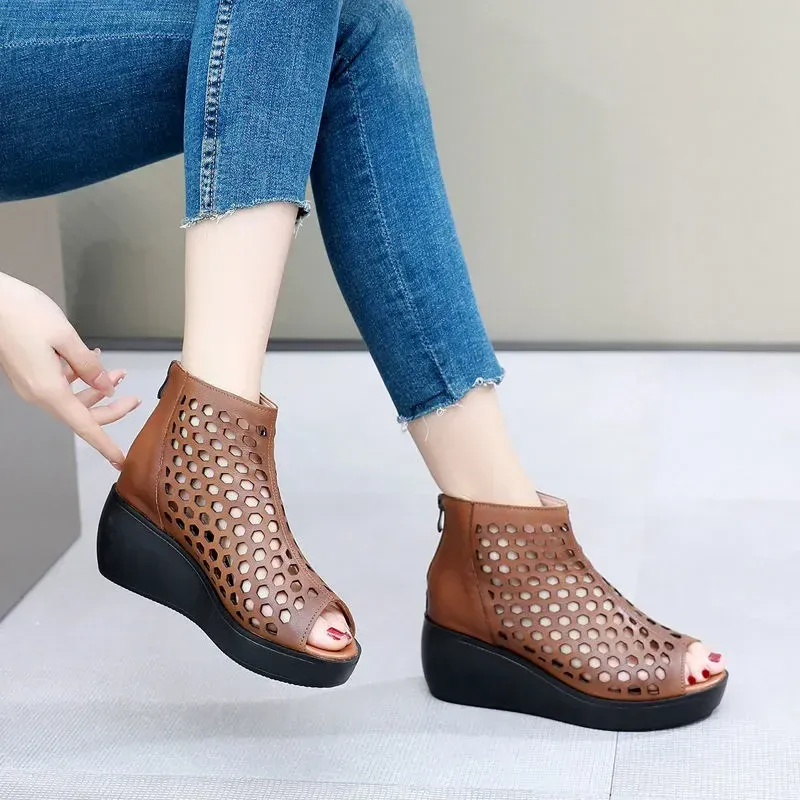 USS Shoes Yizy Women's Summer Wedge Sandals