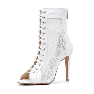 Valentina blanc - Talons stilettos slim - Personnalisable