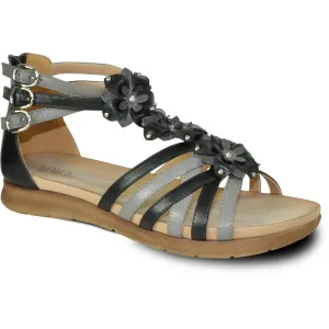 VANGELO Women Sandal LILA Flat Sandal Black