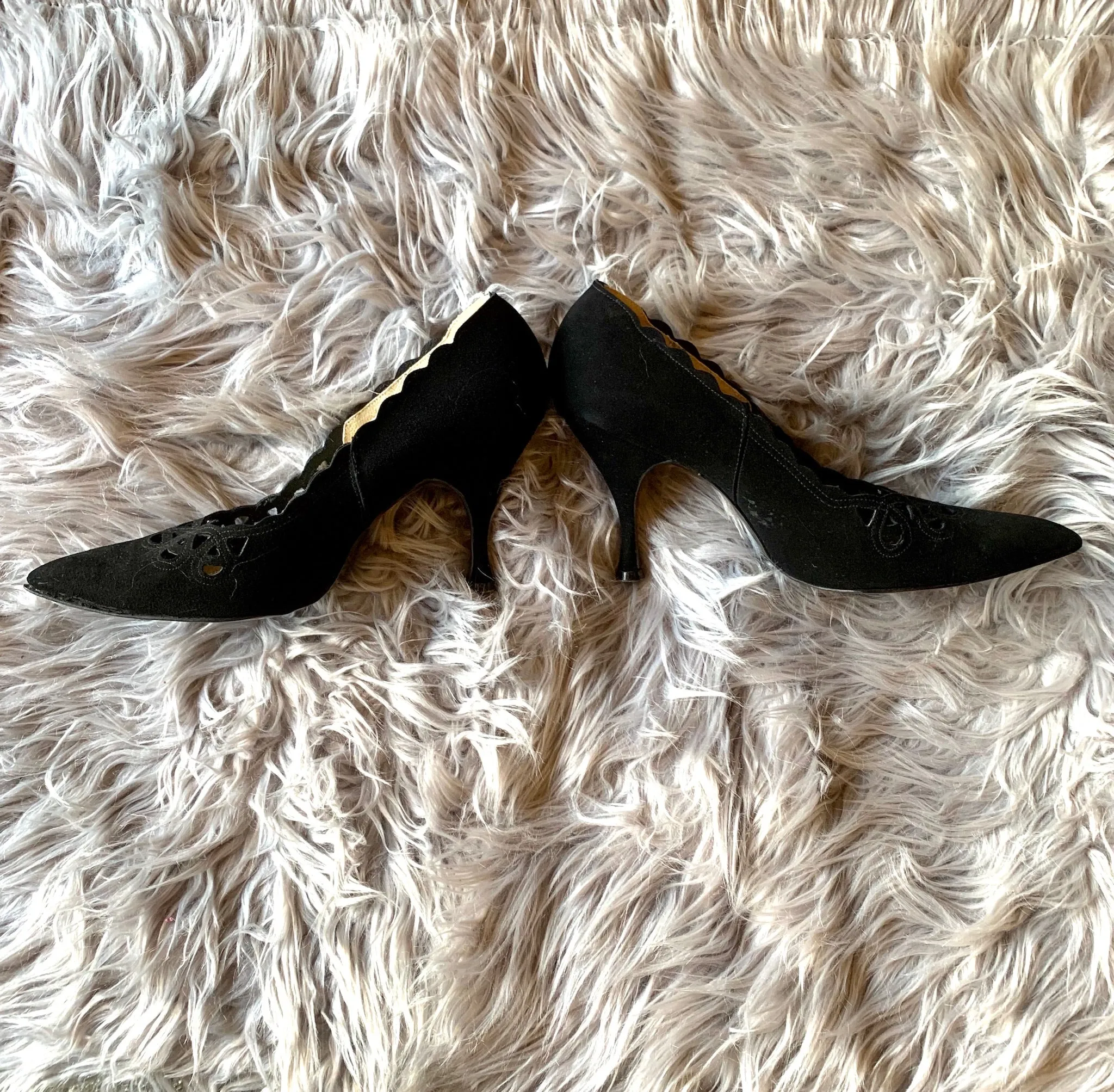 Vintage Mr. Thom Designer Fashion Black Stilettos