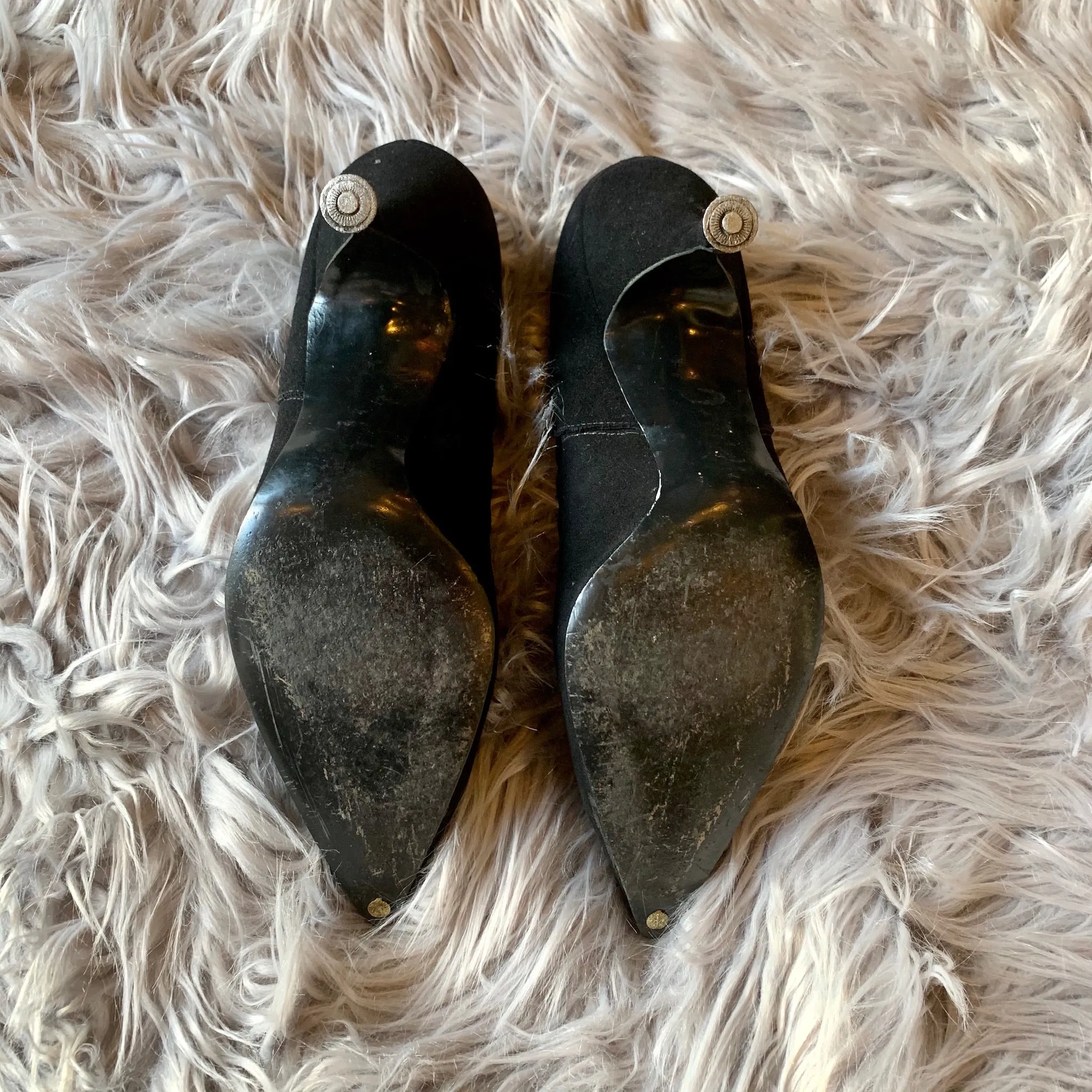 Vintage Mr. Thom Designer Fashion Black Stilettos