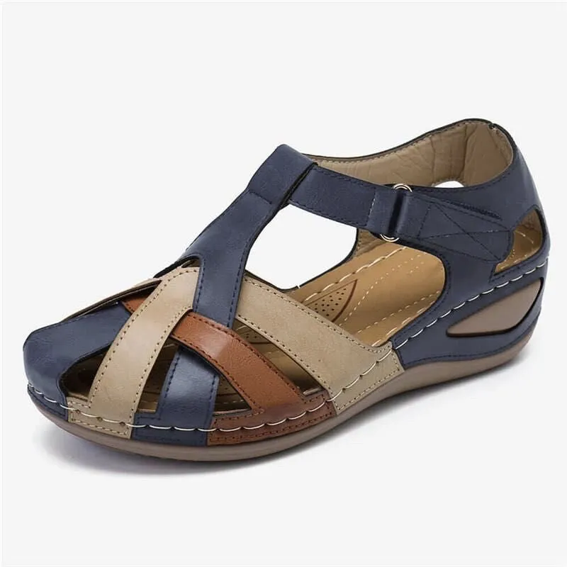 Wenkouban Women Sandals Mix Color Heels Sandals Summer Shoes Woman Gladiator Wedges Chaussures Femme Casual Sandalias Mujer Platform Shoes