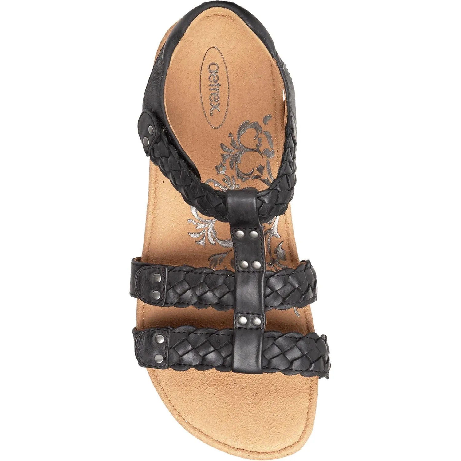 Women's Aetrex Reese Black Leather