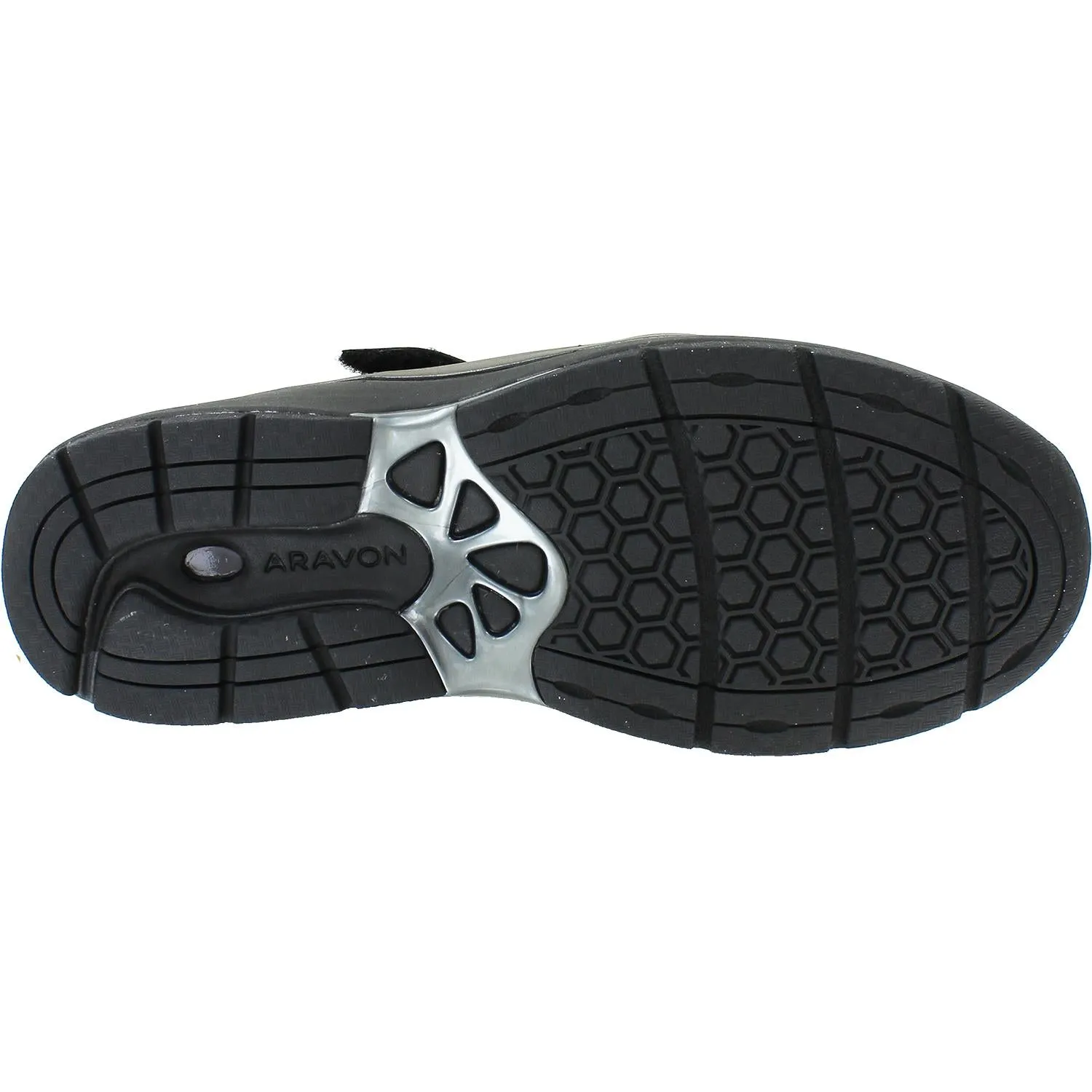 Women's Aravon Pyper Cross Strap Black Leather