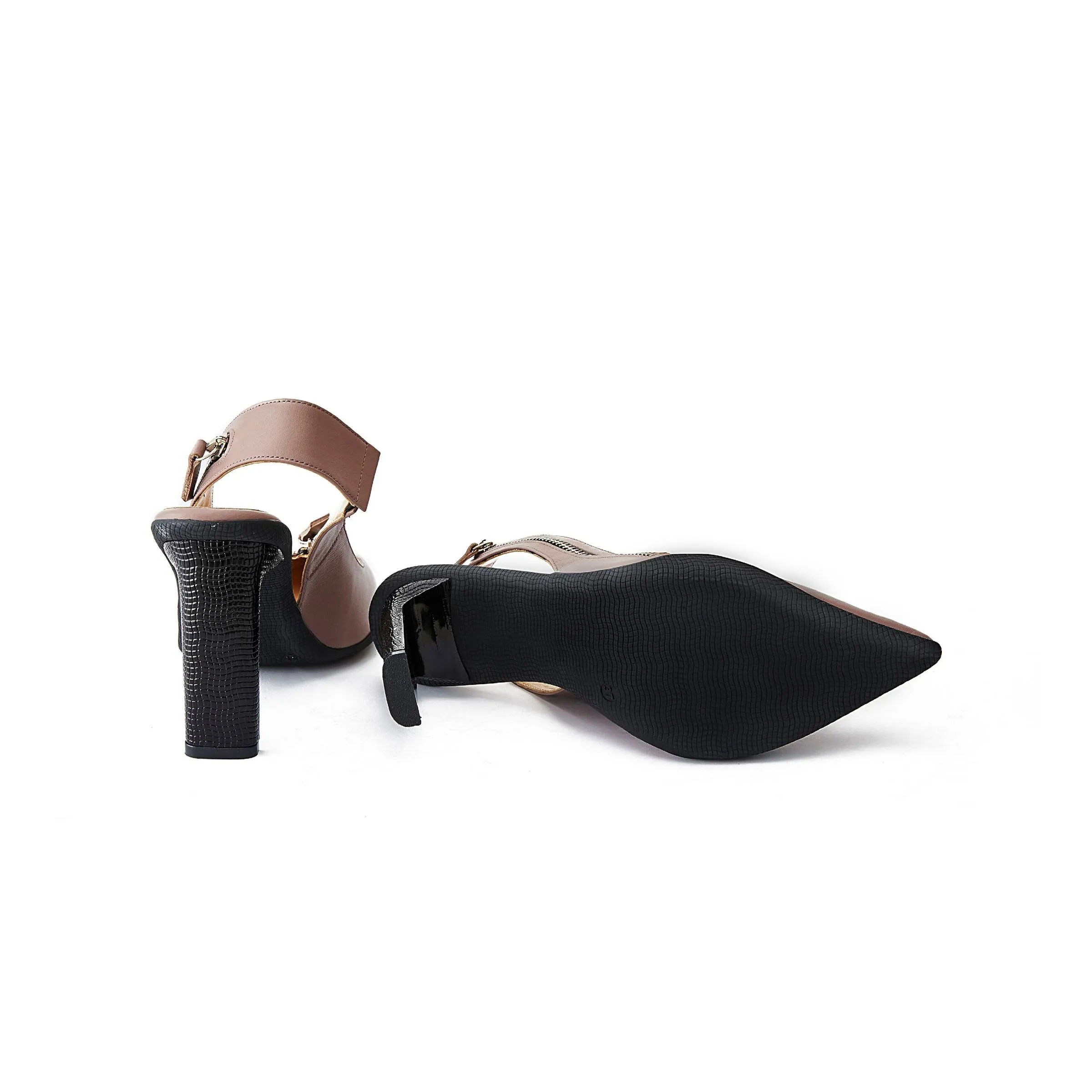 Women's Calf Leather Handmade Stiletto W1004