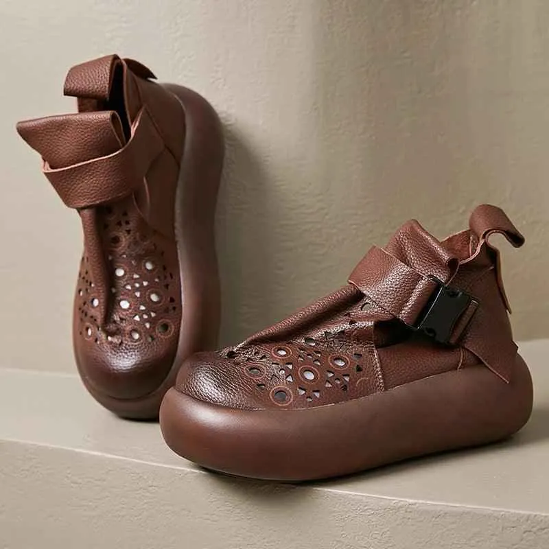 Women's Casual Shoes - Comfortable Thick Bottom Sandal - 63176