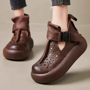 Women's Casual Shoes - Comfortable Thick Bottom Sandal - 63176