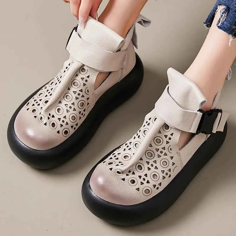 Women's Casual Shoes - Comfortable Thick Bottom Sandal - 63176