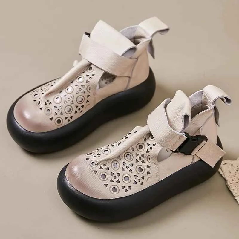 Women's Casual Shoes - Comfortable Thick Bottom Sandal - 63176