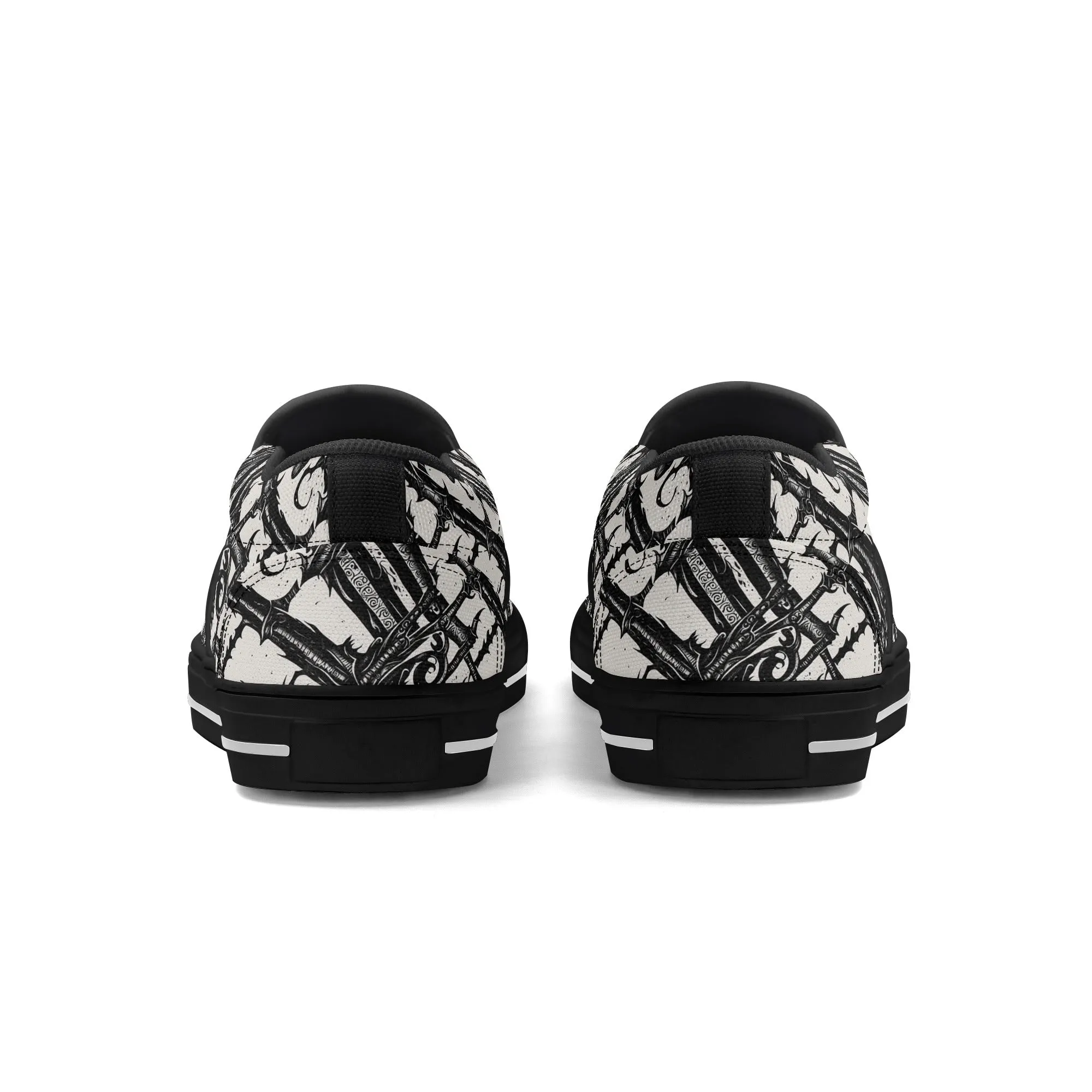 Womens Devil Veins Rubber Slip On Shoes