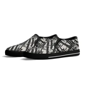 Womens Devil Veins Rubber Slip On Shoes