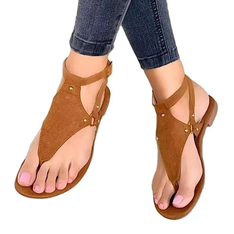 Women's flat ankle strap gladiator sandals