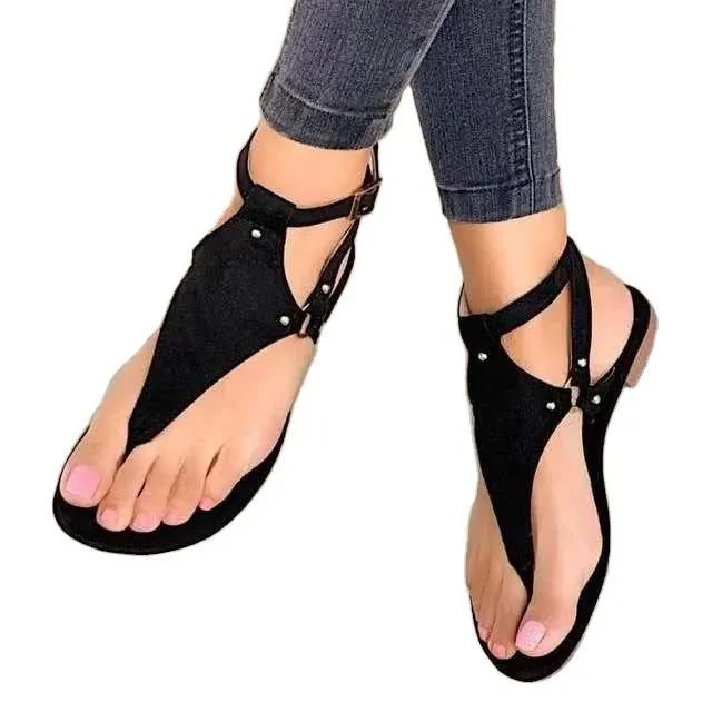Women's flat ankle strap gladiator sandals