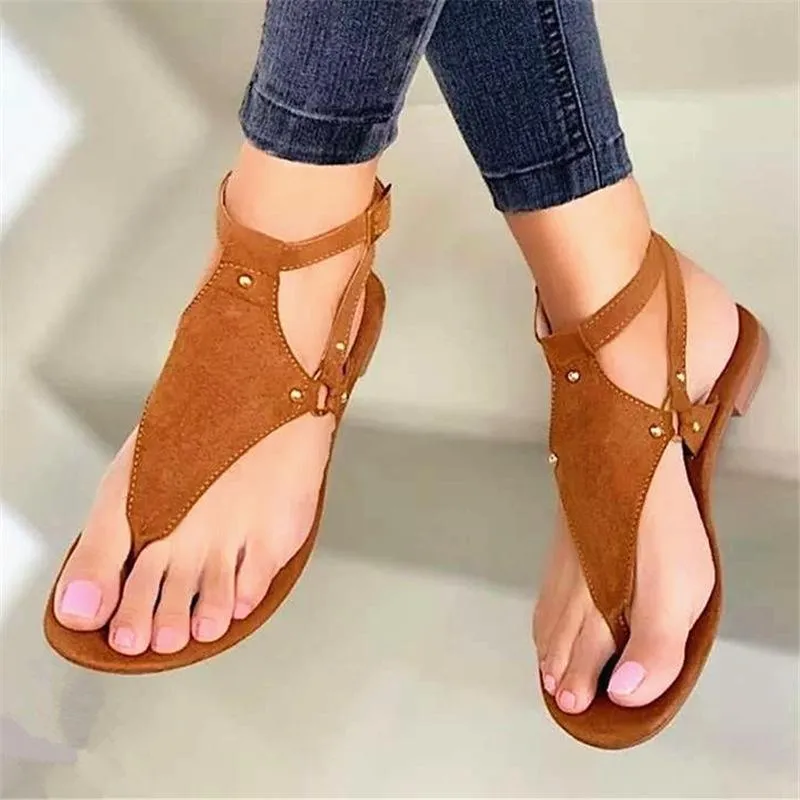 Women's flat ankle strap gladiator sandals