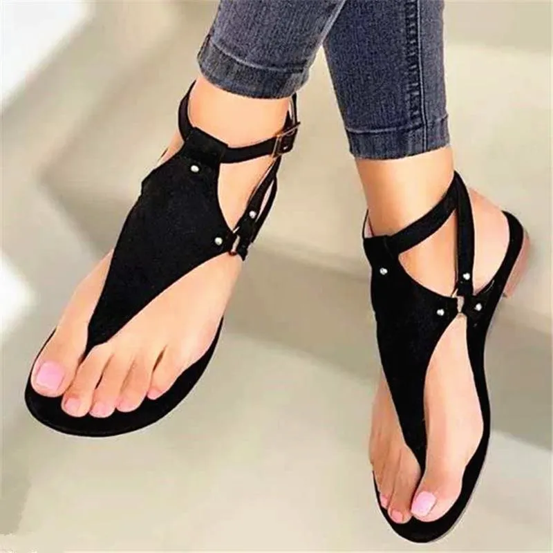 Women's flat ankle strap gladiator sandals