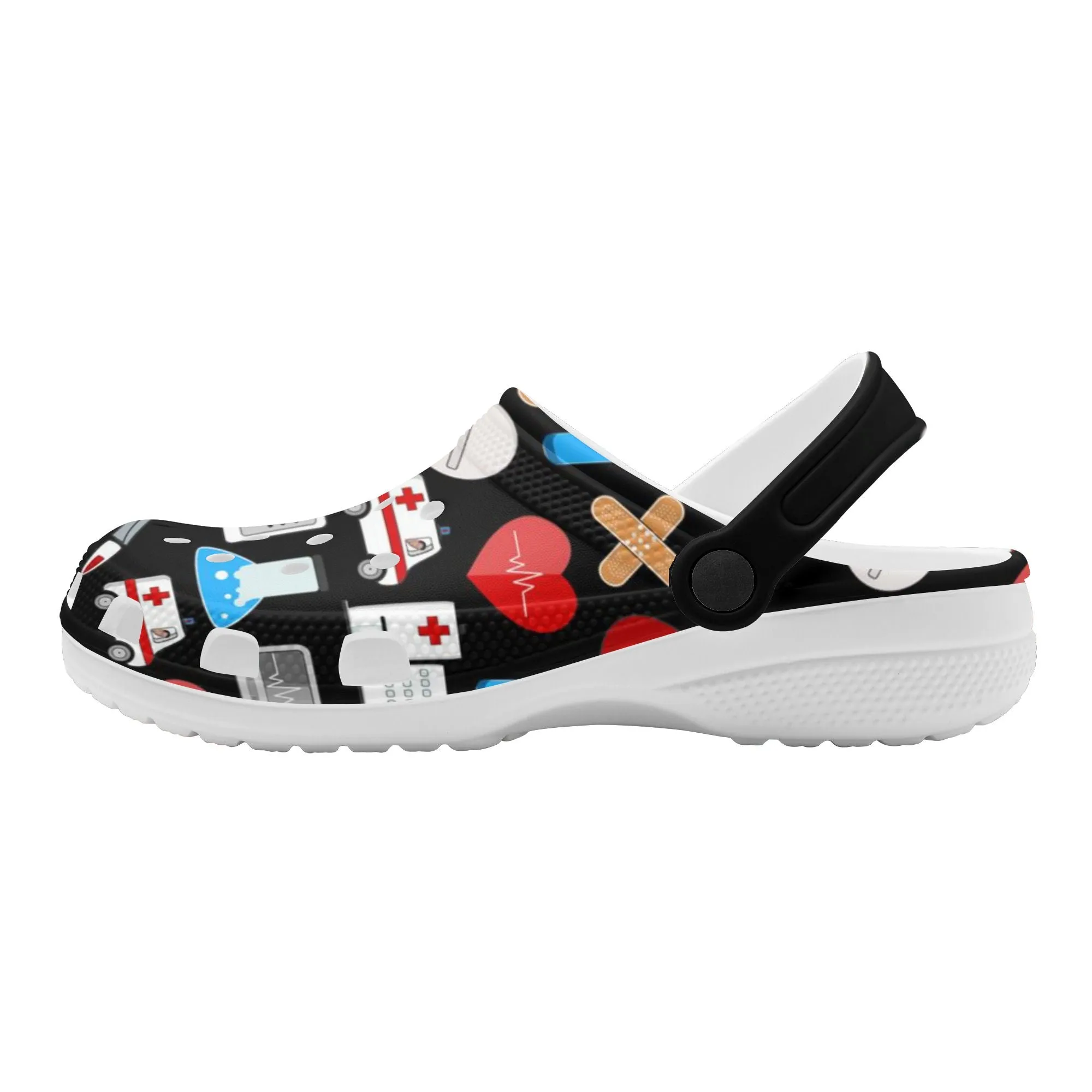 Womens Medical Emoji Clogs aka Mules aka Slides
