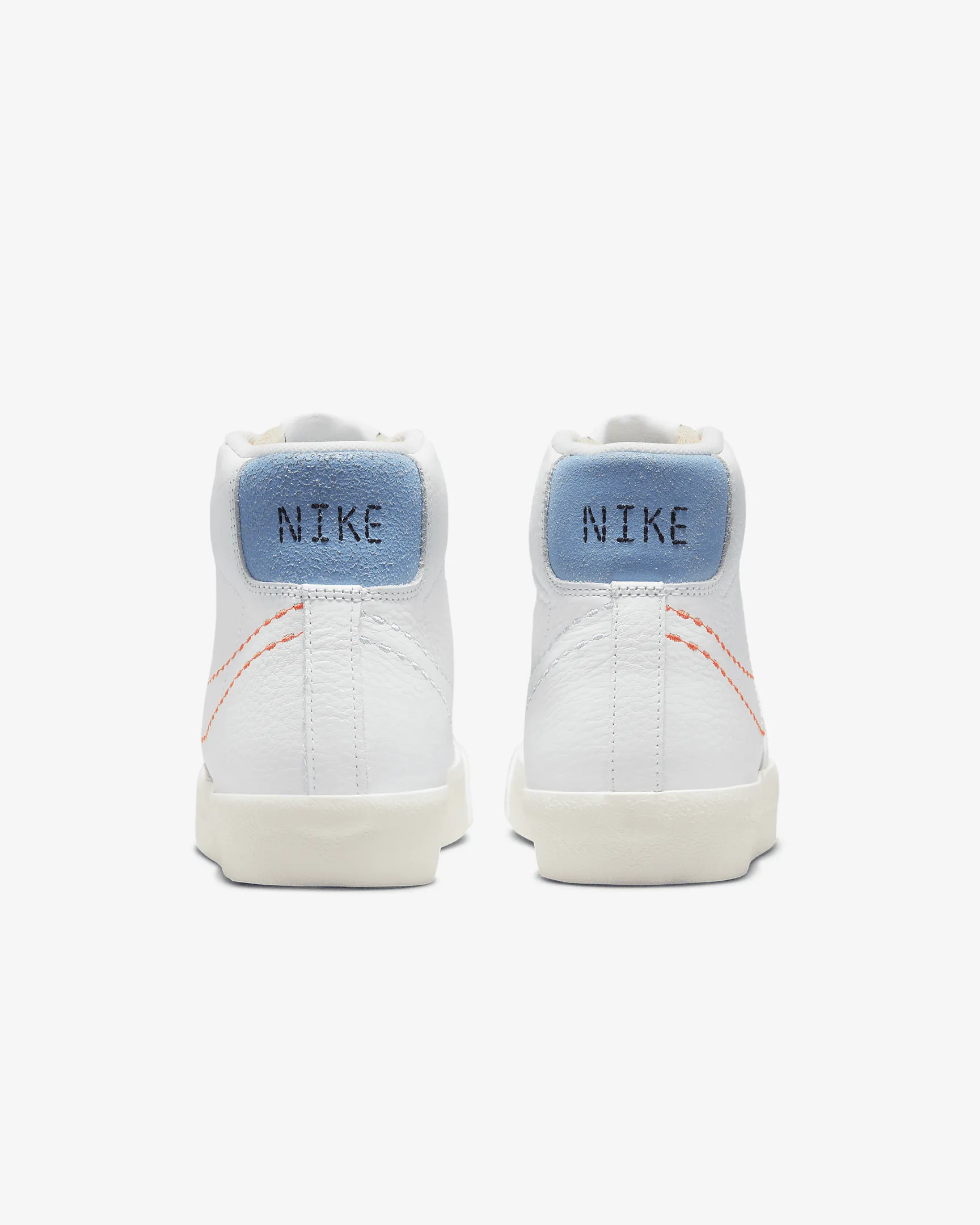 WOMEN'S NIKE BLAZER MID '77 WHITE/SAFETY ORANGE-LILAC-GREEN GLOW DX2350-100