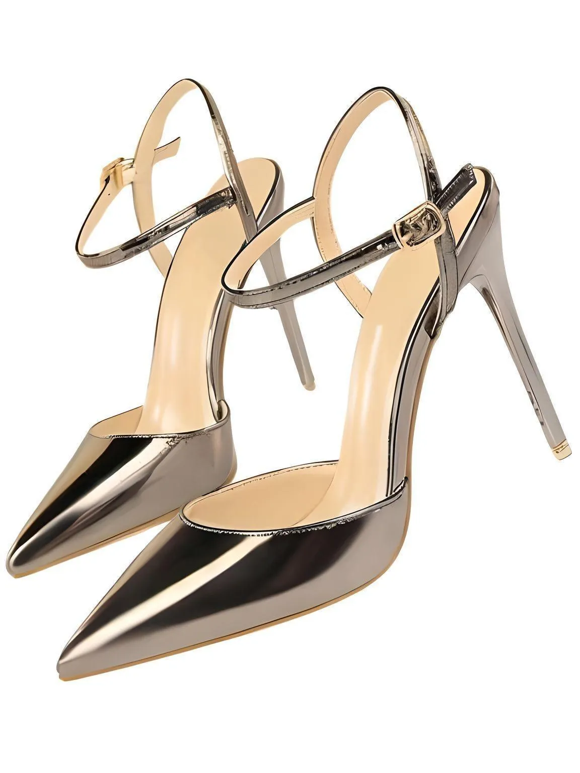 Women's Patent Leather Pumps Stiletto Heel Sandals