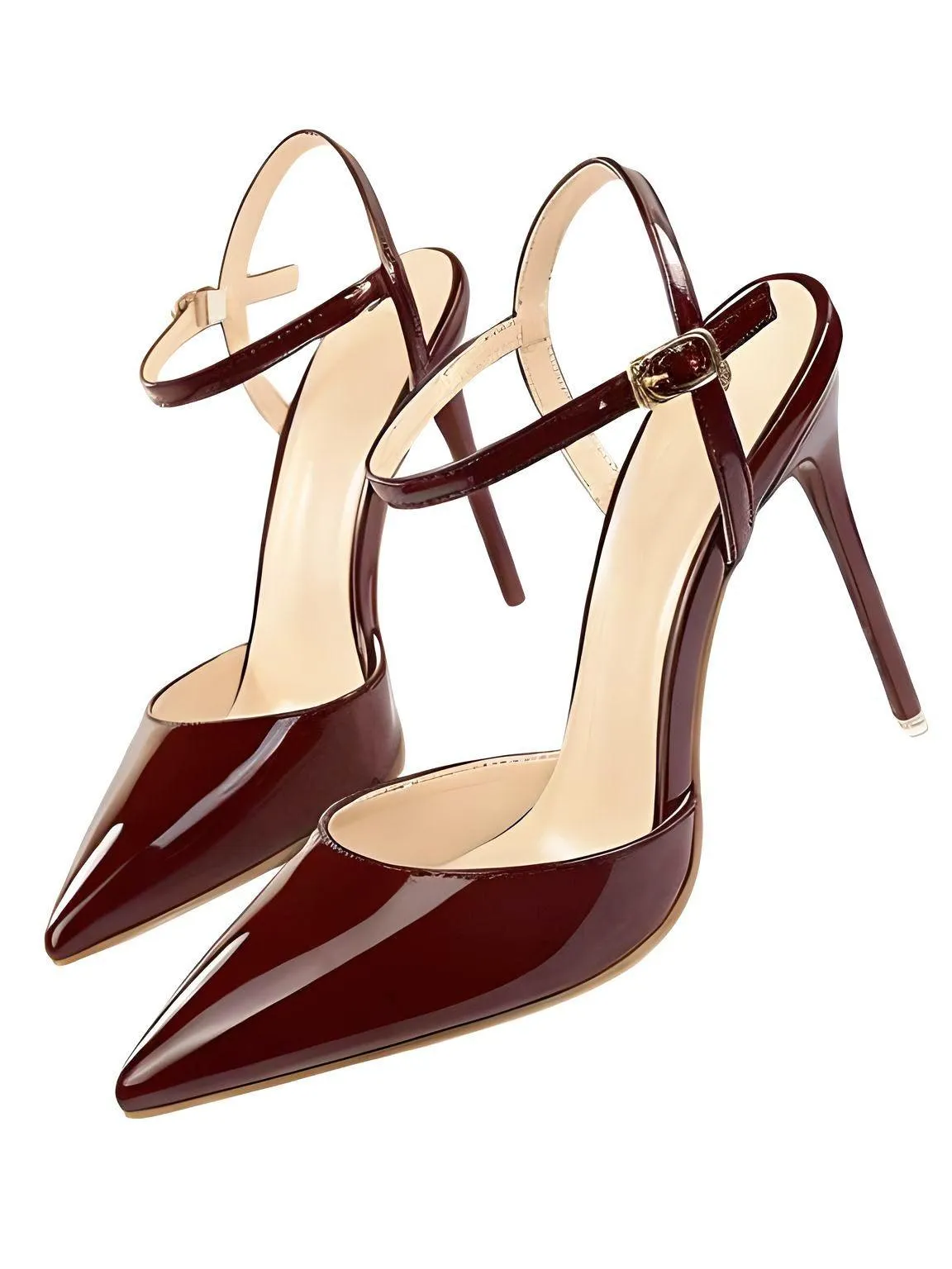 Women's Patent Leather Pumps Stiletto Heel Sandals