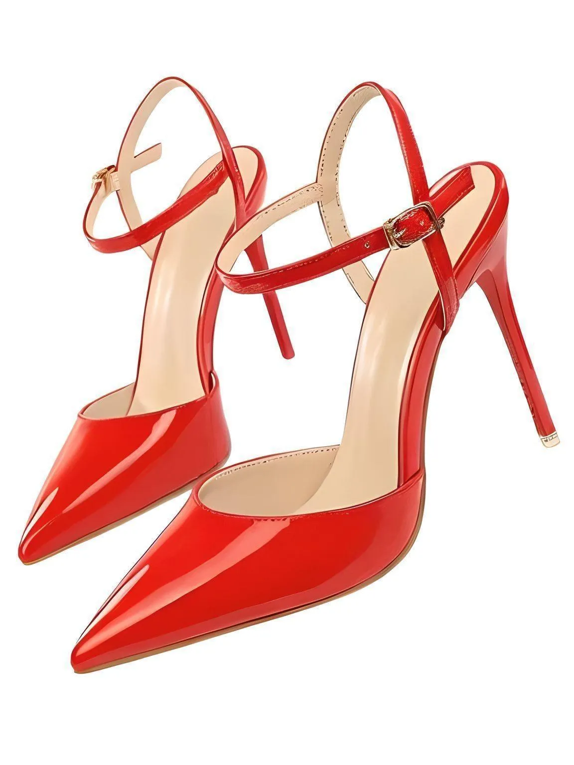 Women's Patent Leather Pumps Stiletto Heel Sandals