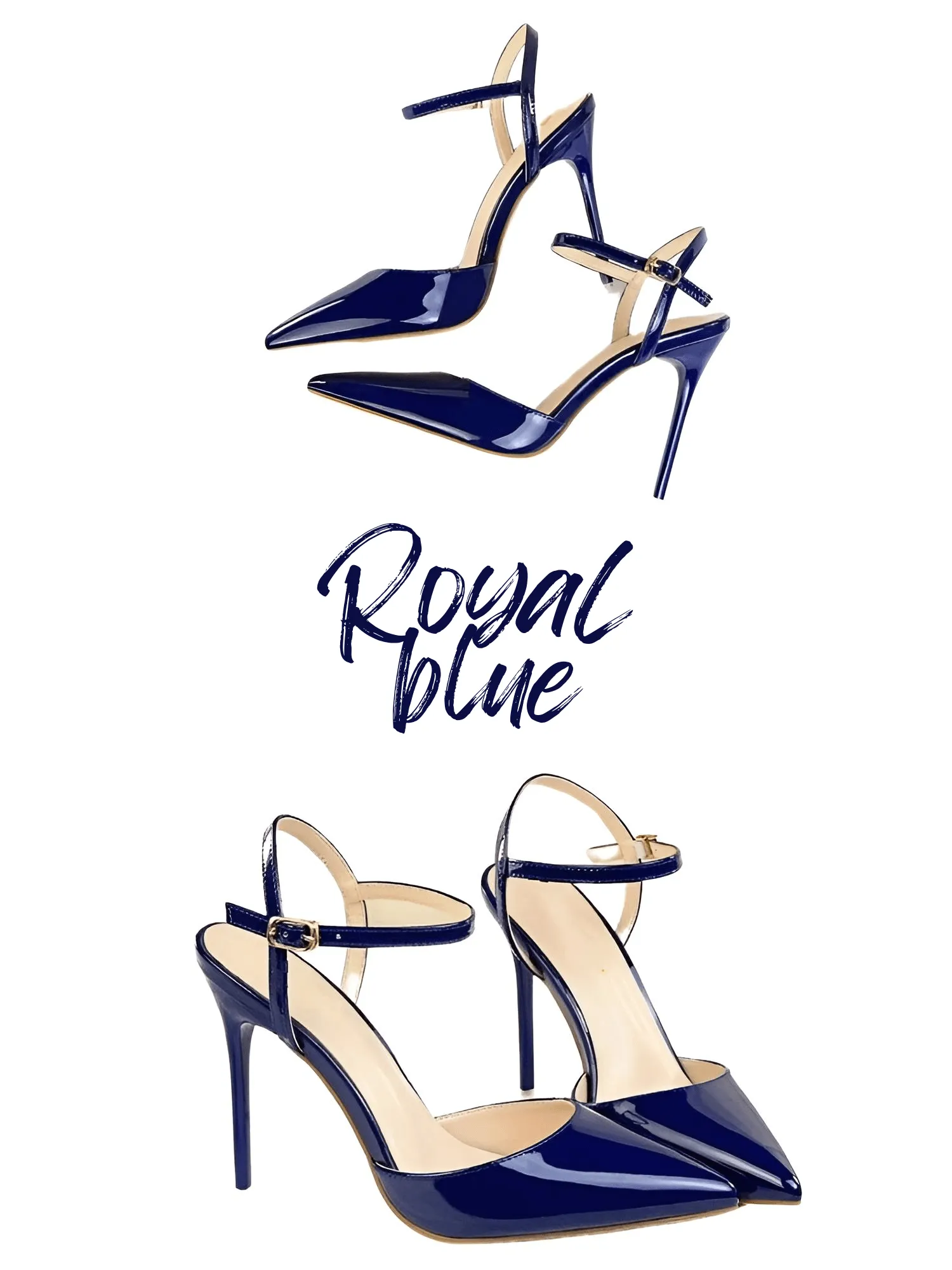 Women's Patent Leather Pumps Stiletto Heel Sandals
