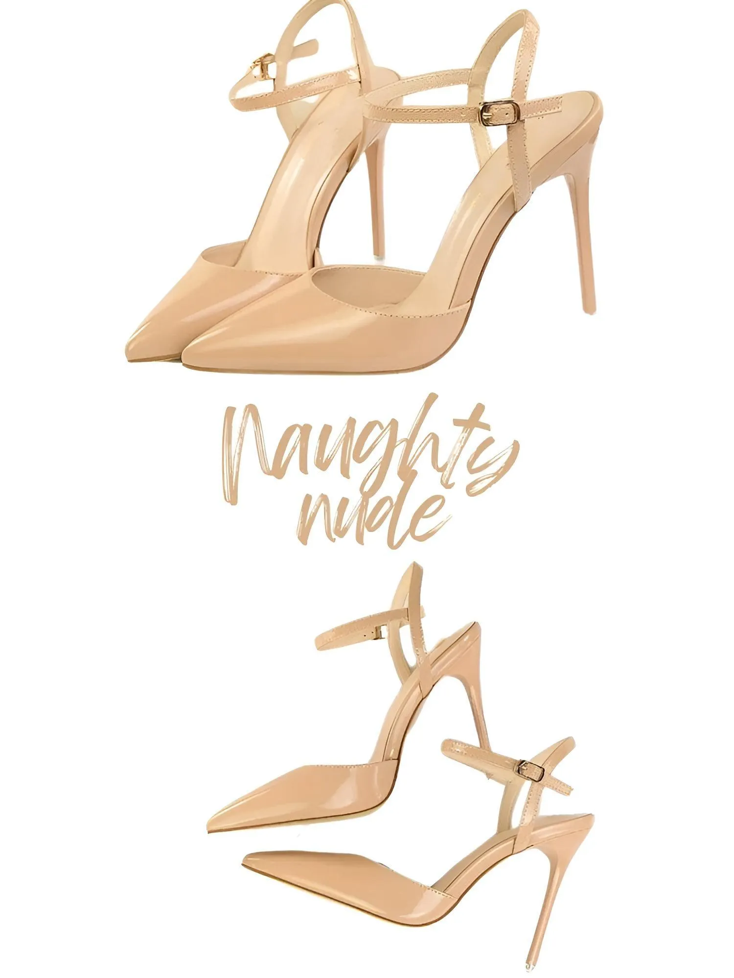 Women's Patent Leather Pumps Stiletto Heel Sandals
