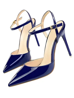 Women's Patent Leather Pumps Stiletto Heel Sandals