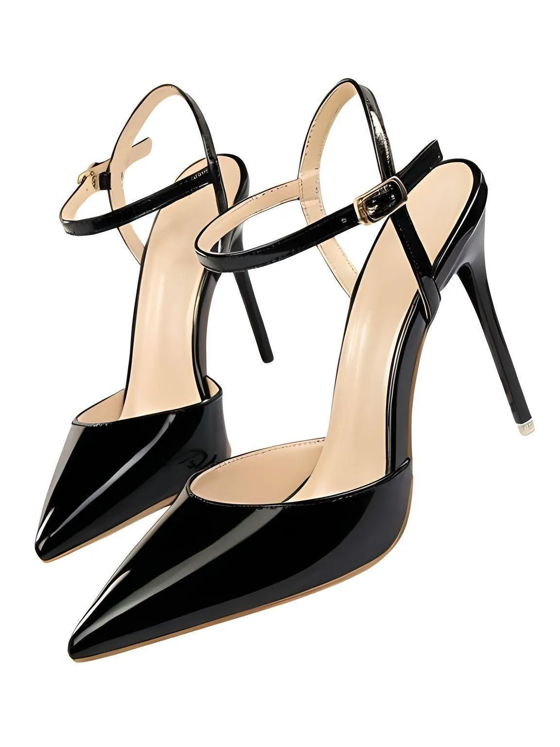 Women's Patent Leather Pumps Stiletto Heel Sandals
