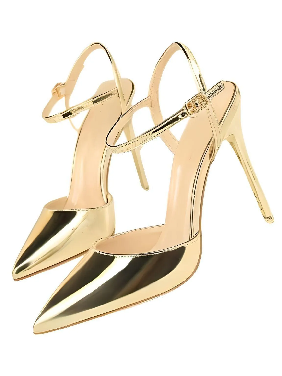 Women's Patent Leather Pumps Stiletto Heel Sandals